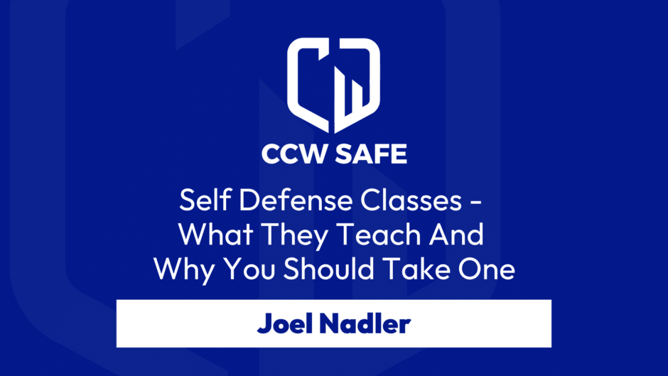 Title card self defense classes Joel nadler